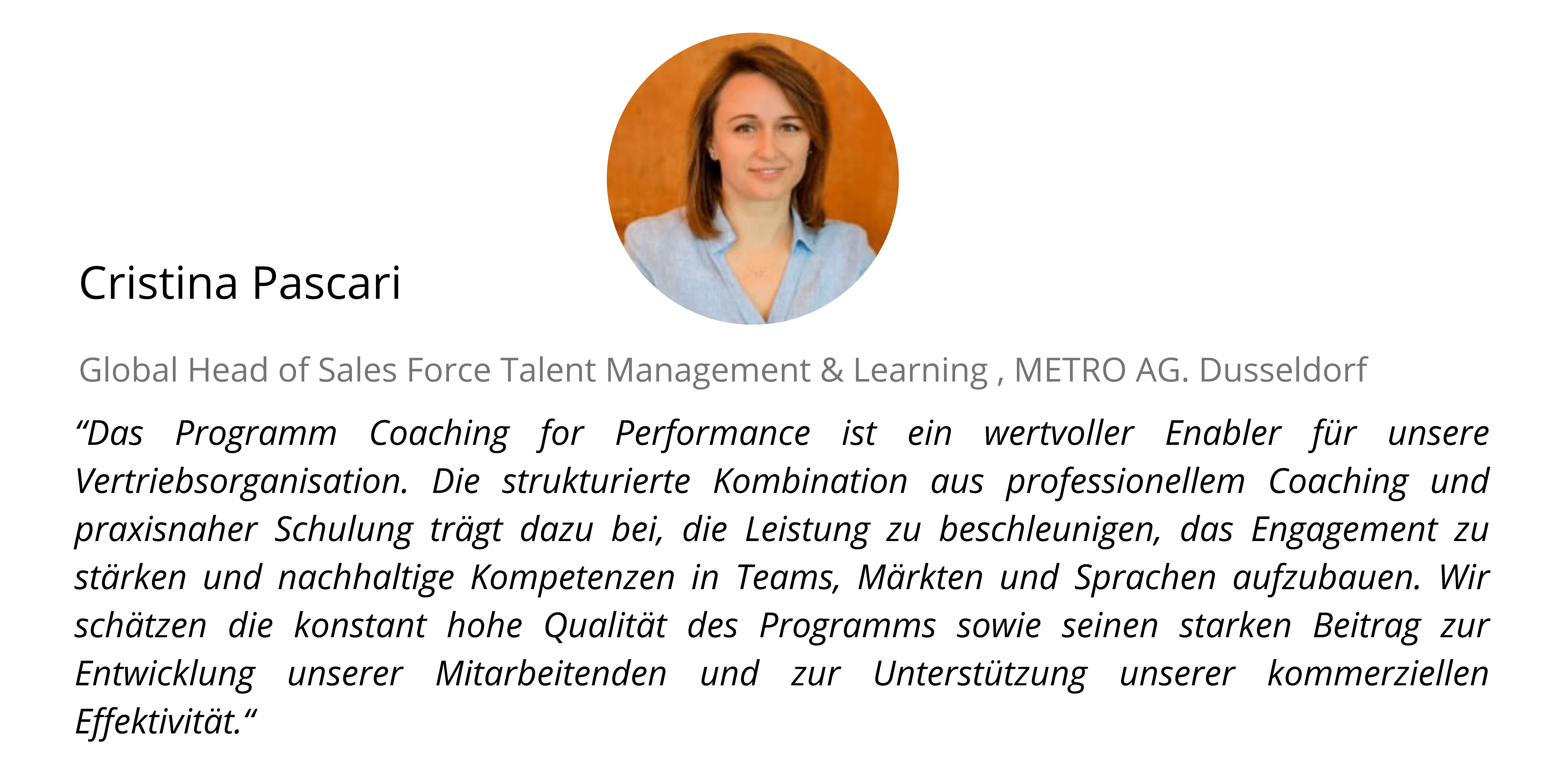 Referenz Cristina Pascaru CapKelenn